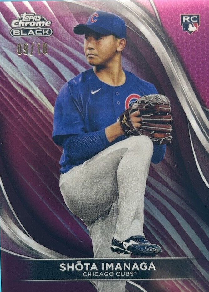 Shota Imanaga 2024 Topps Chrome Black #43 Magenta Refractor