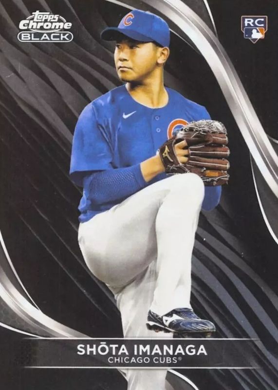 Shota Imanaga 2024 Topps Chrome Black #43 Base Rookie RAW
