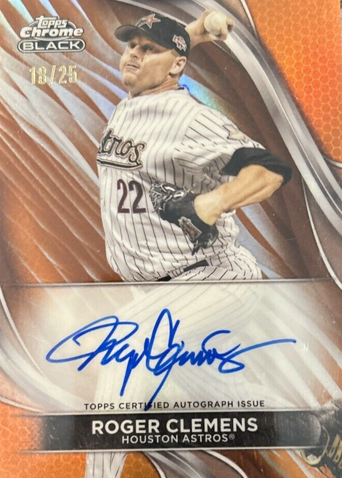 Roger Clemens 2024 Topps Chrome Black #CBA-RC Autographs