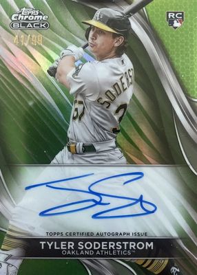2024 Topps Chrome Black #CBA-TS Autographs - Green Refractor /99