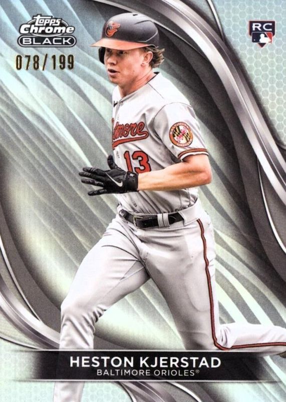 Heston Kjerstad 2024 Topps Chrome Black #86 Refractor /199 Rookie SGC 10