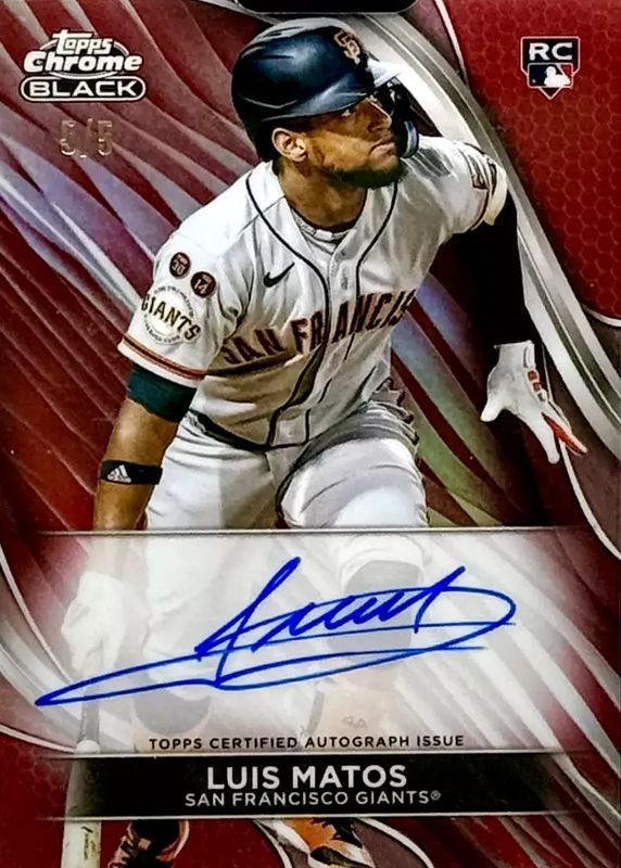 2024 Topps Chrome Black #CBA-LM Autographs - Red Refractor /5