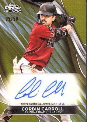 2024 Topps Chrome Black #CBA-CCA Autographs - Gold Refractor /50