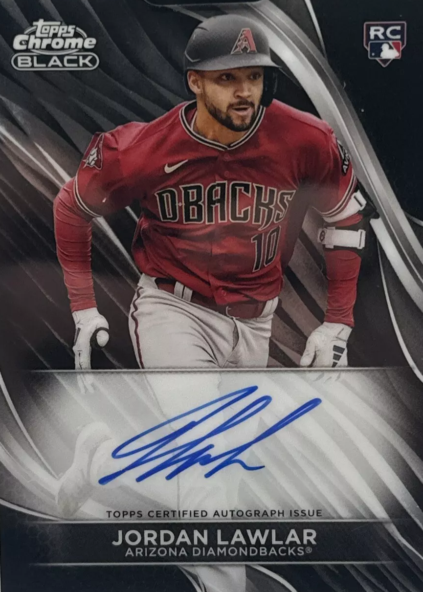 Jordan Lawlar 2024 Topps Chrome Black #CBA-JL Autographs Price 