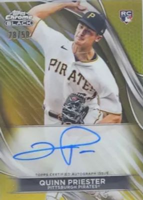 2024 Topps Chrome Black #CBA-QP Autographs - Gold Refractor /50