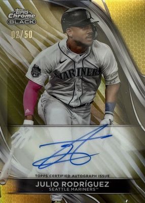 2024 Topps Chrome Black #CBA-JR Autographs - Gold Refractor /50