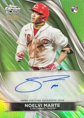 2024 Topps Chrome Black #CBA-NM Autographs - Green Refractor /99