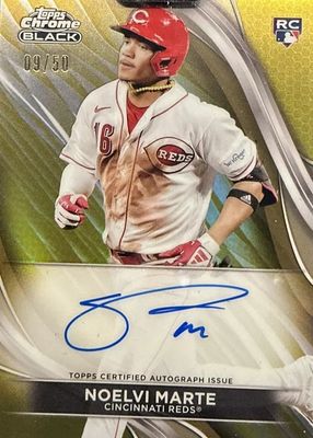 2024 Topps Chrome Black #CBA-NM Autographs - Gold Refractor /50