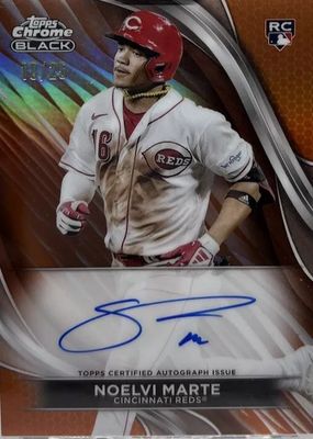 2024 Topps Chrome Black #CBA-NM Autographs - Orange Refractor /25