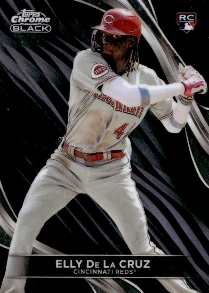 Elly De La Cruz 2024 Topps Chrome Black #17 Base Price Guide 