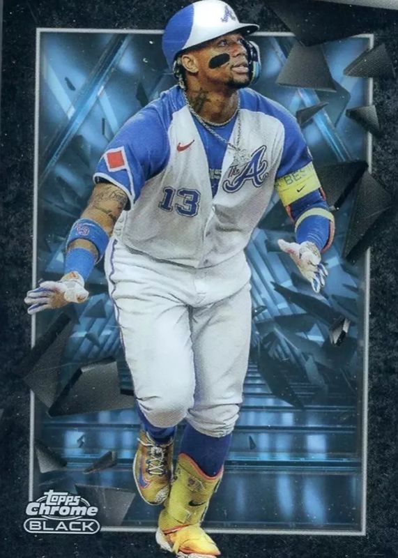 Ronald Acuna Jr. 2024 Topps Chrome Black #DOD-4 Depth of Darkness RAW