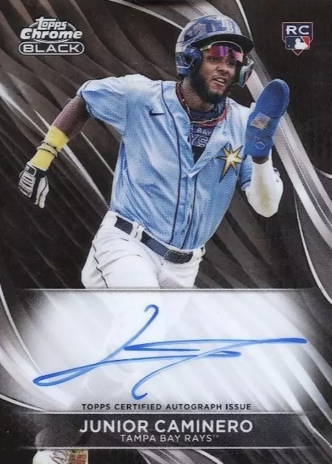 Junior Caminero 2024 Topps Chrome Black #CBA-JCA Autographs Price