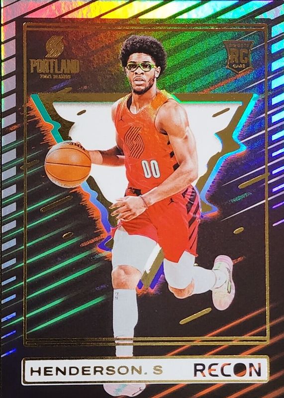 Scoot Henderson 2023 Recon #246 Holo Rookie RAW