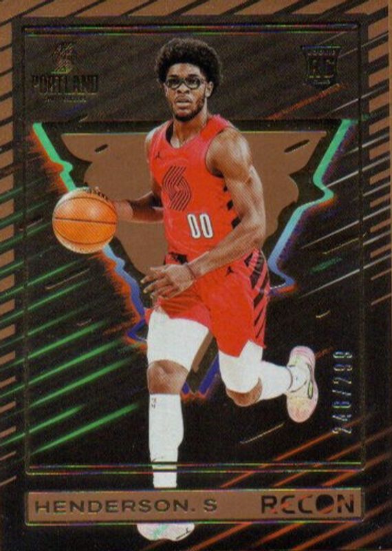 Scoot Henderson 2023 Recon #246 Bronze /299 Rookie RAW