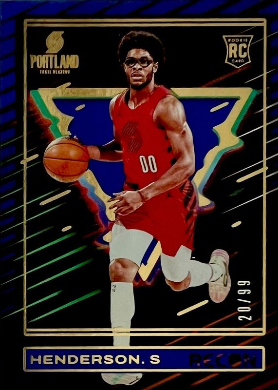 Scoot Henderson 2023 Recon #246 Blue /99 Rookie RAW