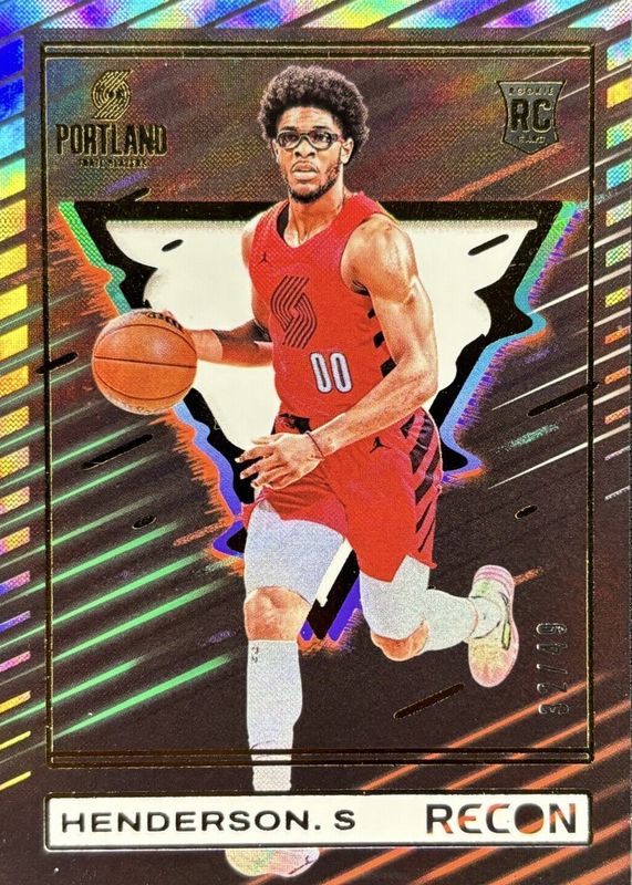 Scoot Henderson 2023 Recon #246 Effect /49 Rookie RAW