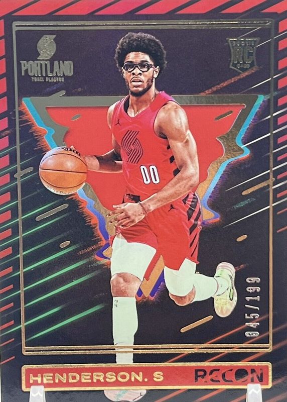 Scoot Henderson 2023 Recon #246 Red /199 Rookie RAW