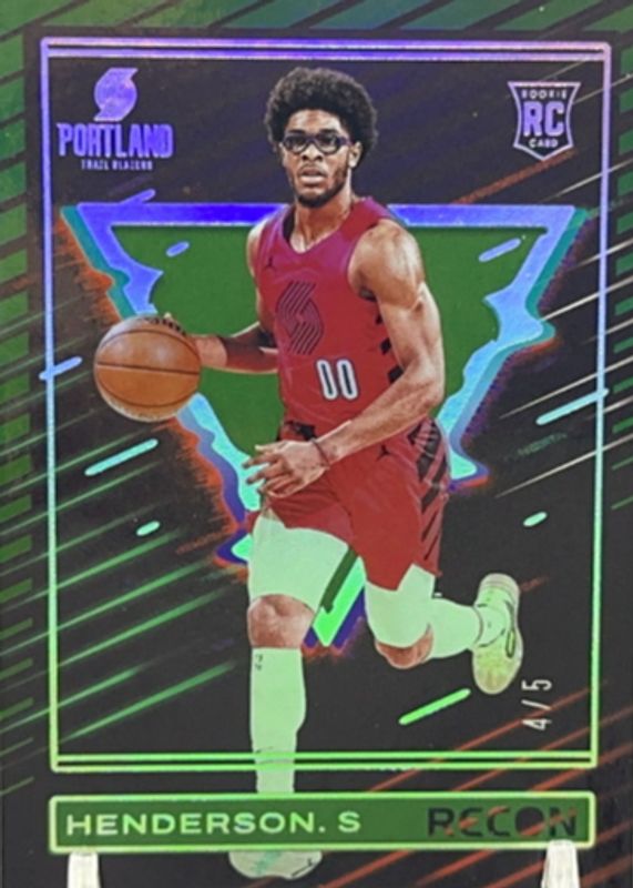 Scoot Henderson 2023 Recon #246 Green /5 Rookie RAW