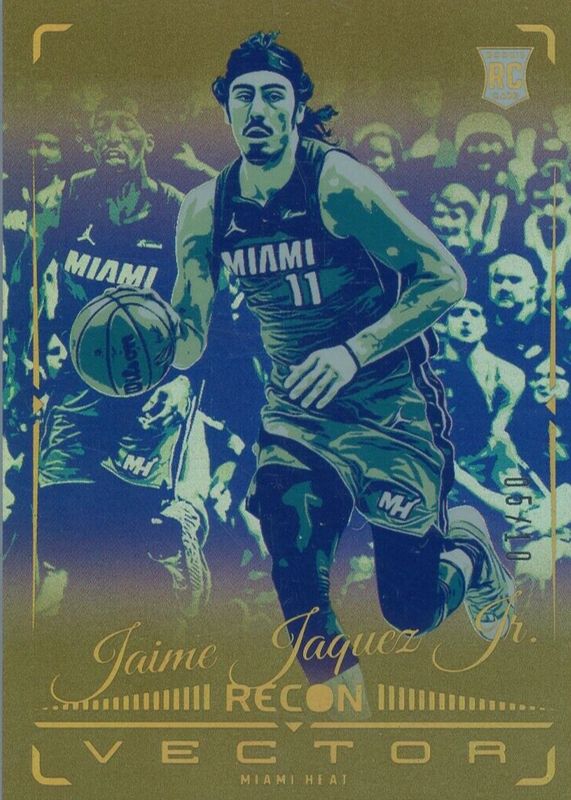Jaime Jaquez Jr. 2023 Recon #25 Vector - Gold /10 Rookie RAW