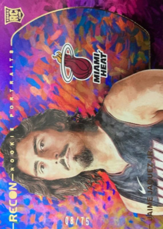 Jaime Jaquez Jr. 2023 Recon #4 Rookie Portraits - Purple /75 RAW