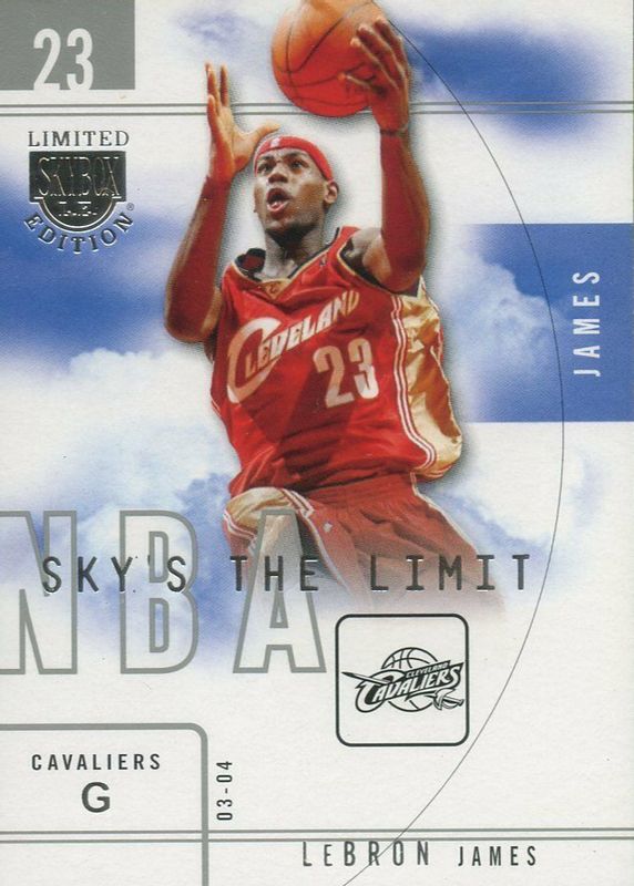 LeBron James 2003 SkyBox LE #16-SL Sky's the Limit PSA 10 Price 