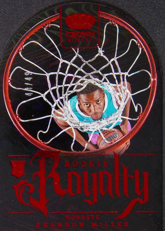 Brandon Miller 2023 Crown Royale #40 Rookie Royalty - Red /49 Rookie SGC 9.5