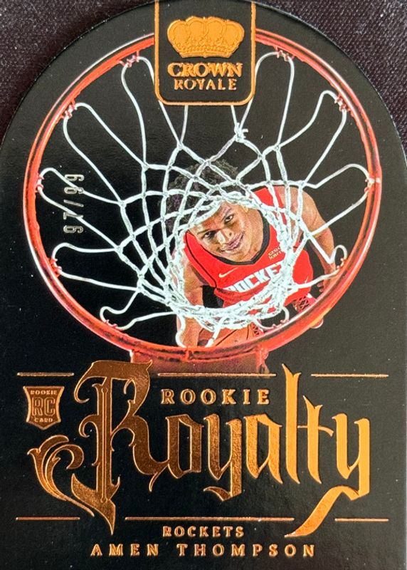 Amen Thompson 2023 Crown Royale #4 Rookie Royalty /99 RAW