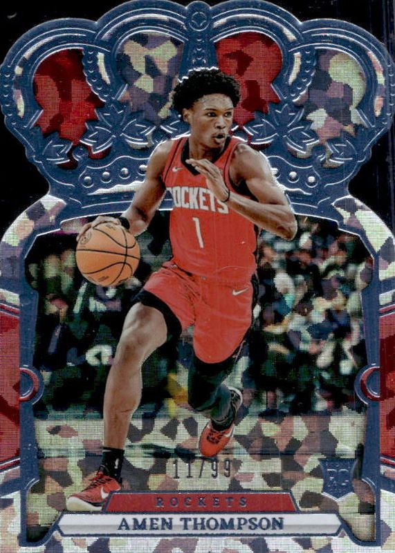 Amen Thompson 2023 Crown Royale #65 Blue Crystal /99 Rookie RAW