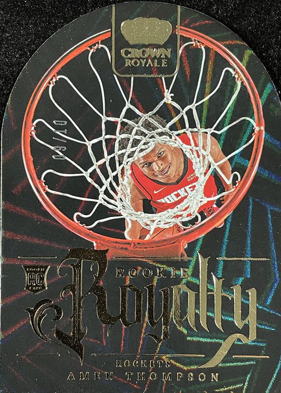 Amen Thompson 2023 Crown Royale #4 Rookie Royalty - Gold /10 RAW