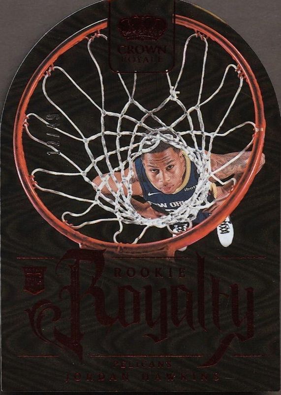 Jordan Hawkins 2023 Crown Royale #39 Rookie Royalty - Red /49 RAW