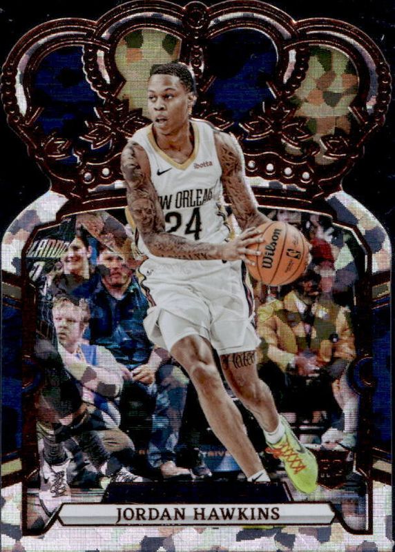 Jordan Hawkins 2023 Crown Royale #84 Crystal Rookie PSA 10