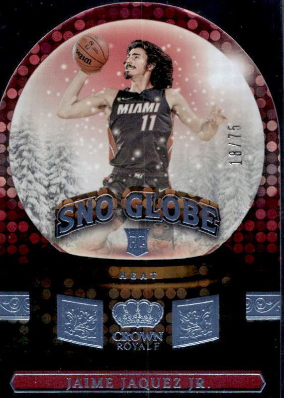 Jaime Jaquez Jr. 2023 Crown Royale #20 Sno Globe - Blue /75 Rookie RAW