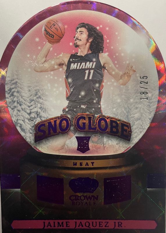 Jaime Jaquez Jr. 2023 Crown Royale #20 Sno Globe - Purple /25 Rookie PSA 8