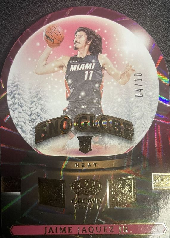 Jaime Jaquez Jr. 2023 Crown Royale #20 Sno Globe - Gold /10 Rookie SGC 9