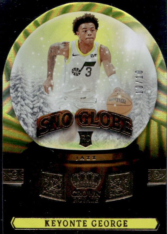 Keyonte George 2023 Crown Royale #6 Sno Globe - Gold /10 Rookie PSA 10