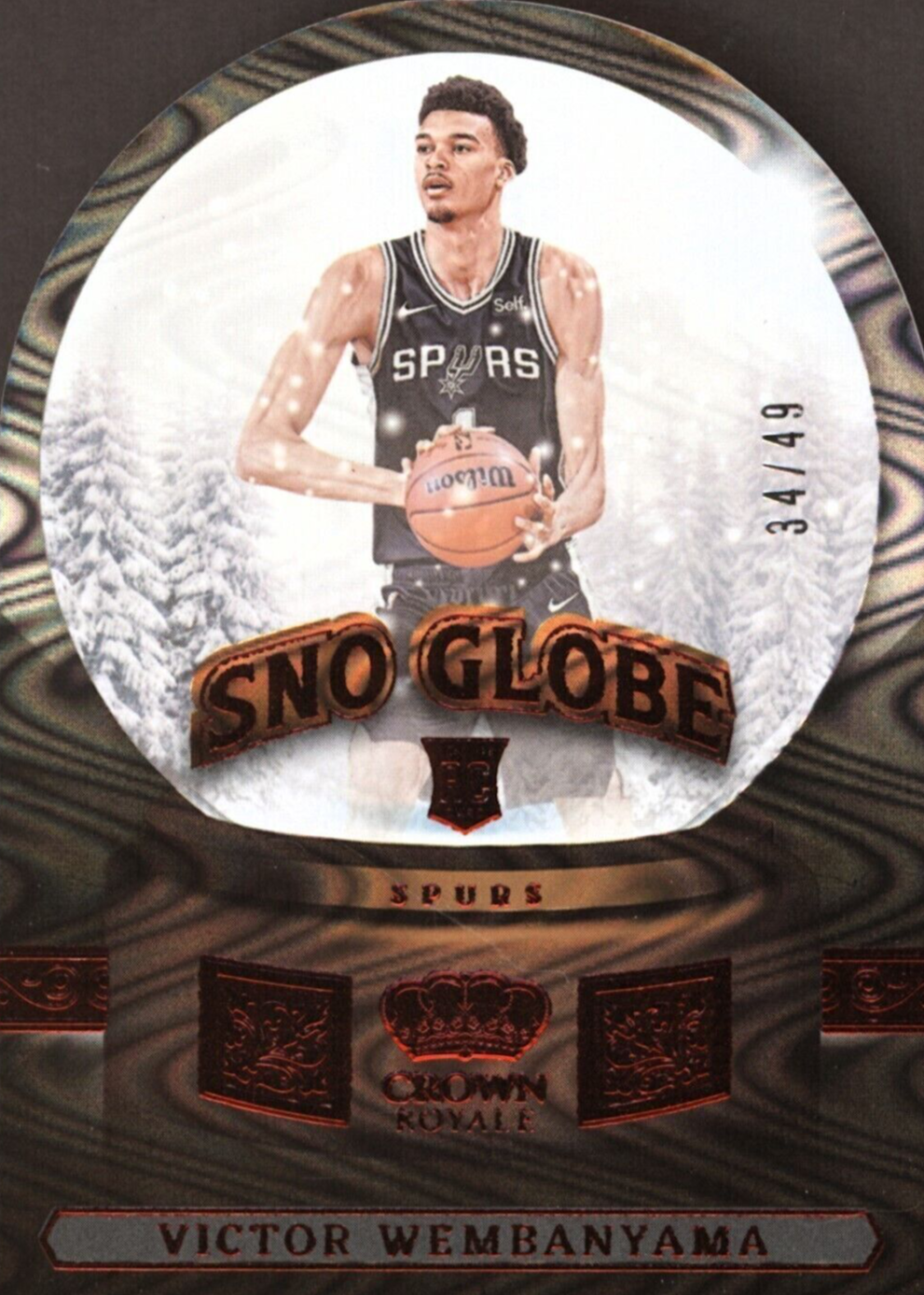 Victor Wembanyama 2023 Crown Royale #19 Sno Globe - Red /49 Price