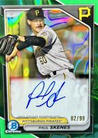 2024 Bowman Chrome Prospects Autographs Mojo Refractor #CPA-PS Paul Skenes – #/150 – READ