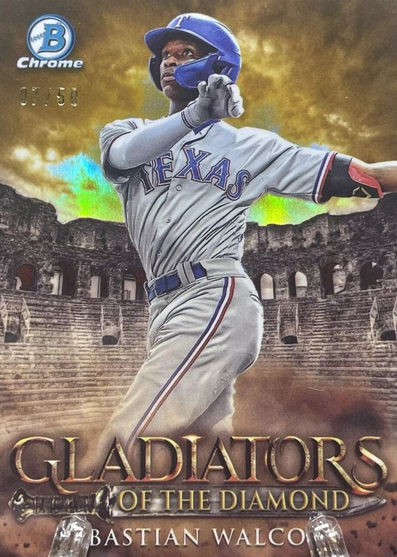 2024 Bowman #GOTD-18 Gladiators of the Diamond - Gold Refractor /50