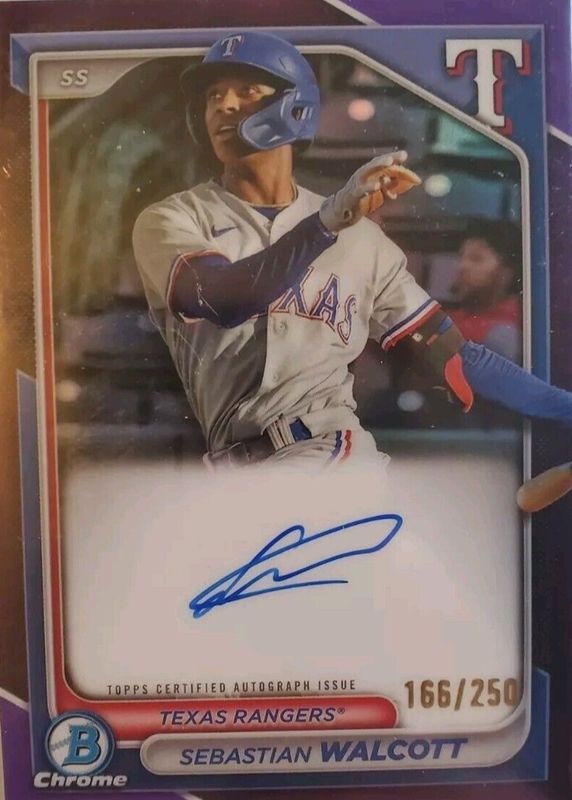 2024 Bowman #CPA-SW Chrome Prospect Auto - Purple Refractor /250