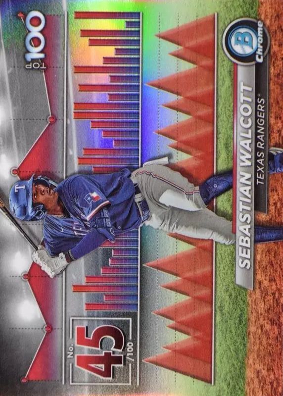 Sebastian Walcott 2024 Bowman #BTP-45 Bowman Scouts' Top 100 PSA 10