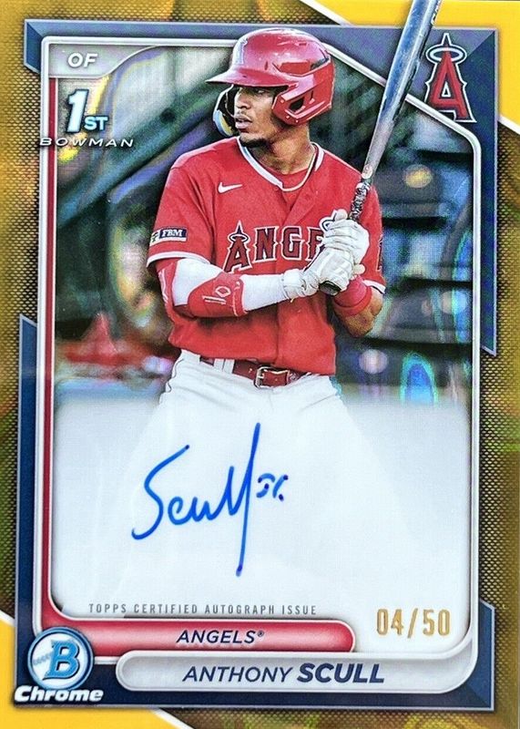 2024 Bowman #CPA-AS Chrome Prospect Auto - Gold Refractor /50 (1st)