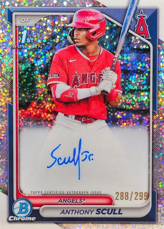 2024 Bowman #CPA-AS Chrome Prospect Auto - Speckle Refractor /299 (1st)