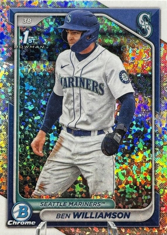 Ben Williamson 2024 Bowman #BCP-67 Chrome Prospects - Mini-Diamond Refractor (1st) SGC 9.5