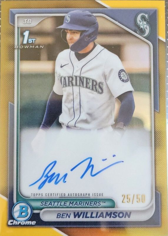 2024 Bowman #CPA-BWI Chrome Prospect Auto - Gold Refractor /50 (1st)