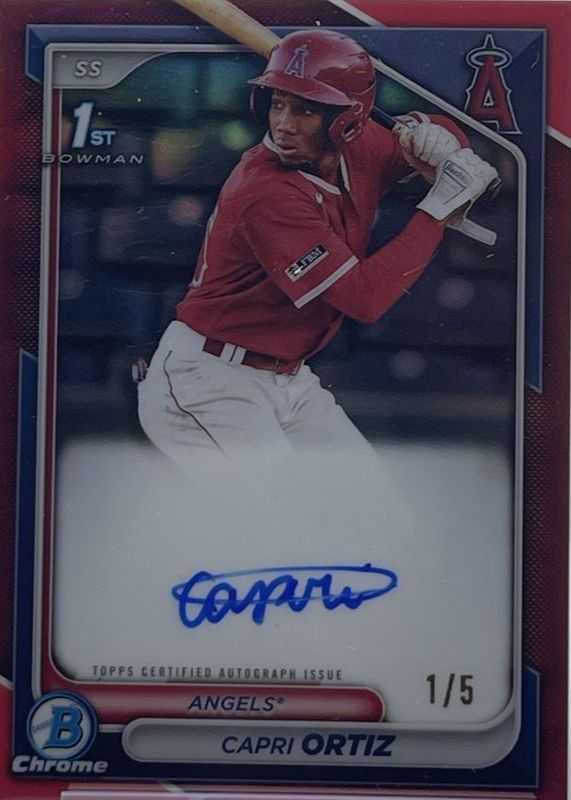 2024 Bowman #CPA-CO Chrome Prospect Auto - Red Refractor /5 (1st)