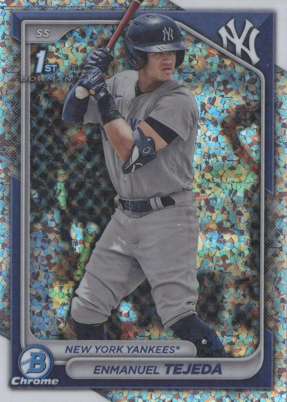 Enmanuel Tejeda 2024 Bowman #BCP-103 Chrome Prospects - Mini-Diamond Refractor (1st) RAW