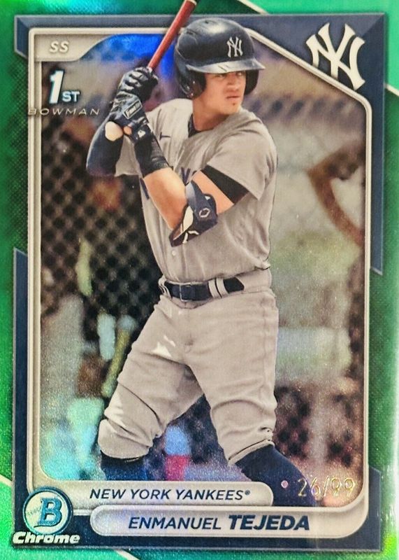 2024 Bowman #BCP-103 Chrome Prospects - Green Refractor /99 (1st)