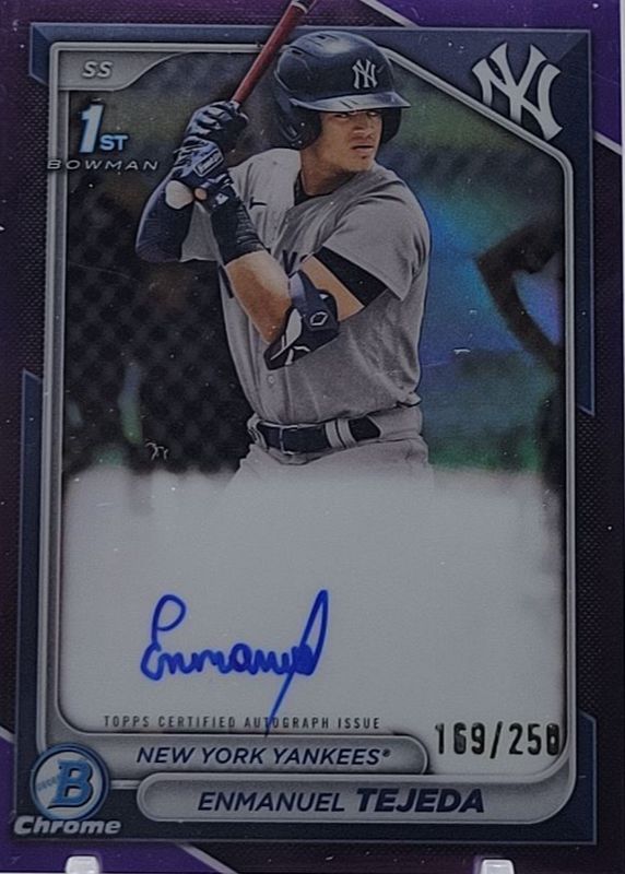 2024 Bowman #CPA-ETE Chrome Prospect Auto - Purple Refractor /250 (1st)