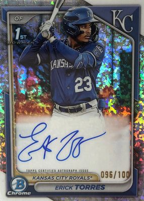 スポーツ選手 2017 bowman chorme torres refractor auto 2017 Bowman Chrome Refractor Gleyber Torres G24 New York