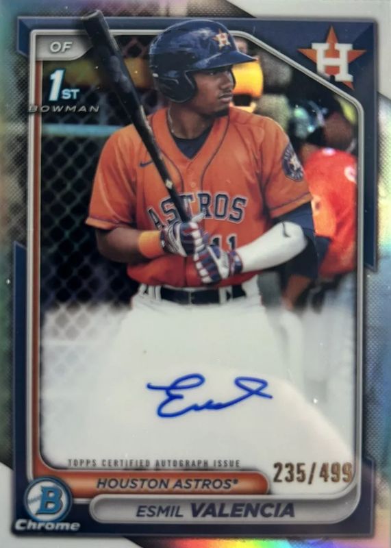 2024 Bowman #CPA-EVI Chrome Prospect Auto - Refractor /499 (1st)